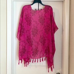 Natural Life Floral Tassel Kimono